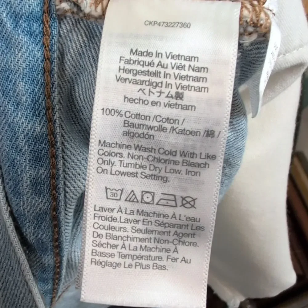 Madewell Baggy Denim Jean Shorts 100% cotton Size 31